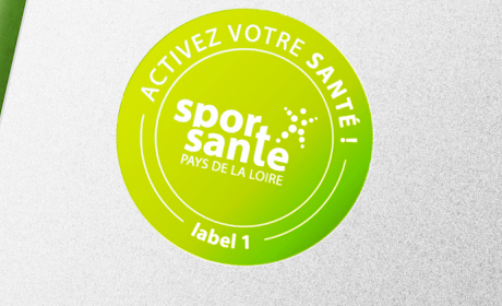 illustartion vectiorielle du badge Label Sport Santé Niveau 1