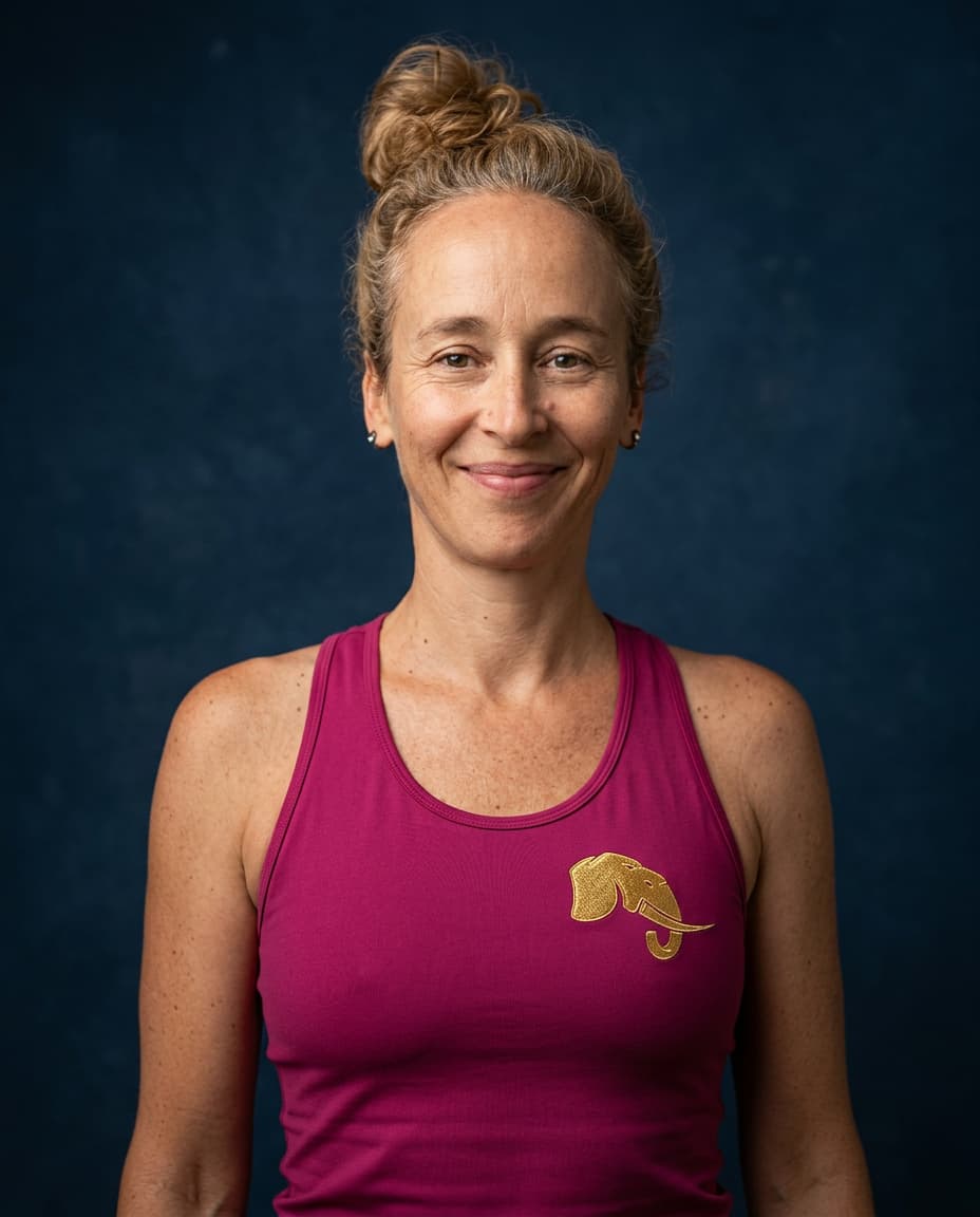 Portrait de Ambre Dufay Leonard, professeur de Yoga pour adultes et du cours enfants Jamet Little Yogi au Jamet Sporting Club de Nantes.
